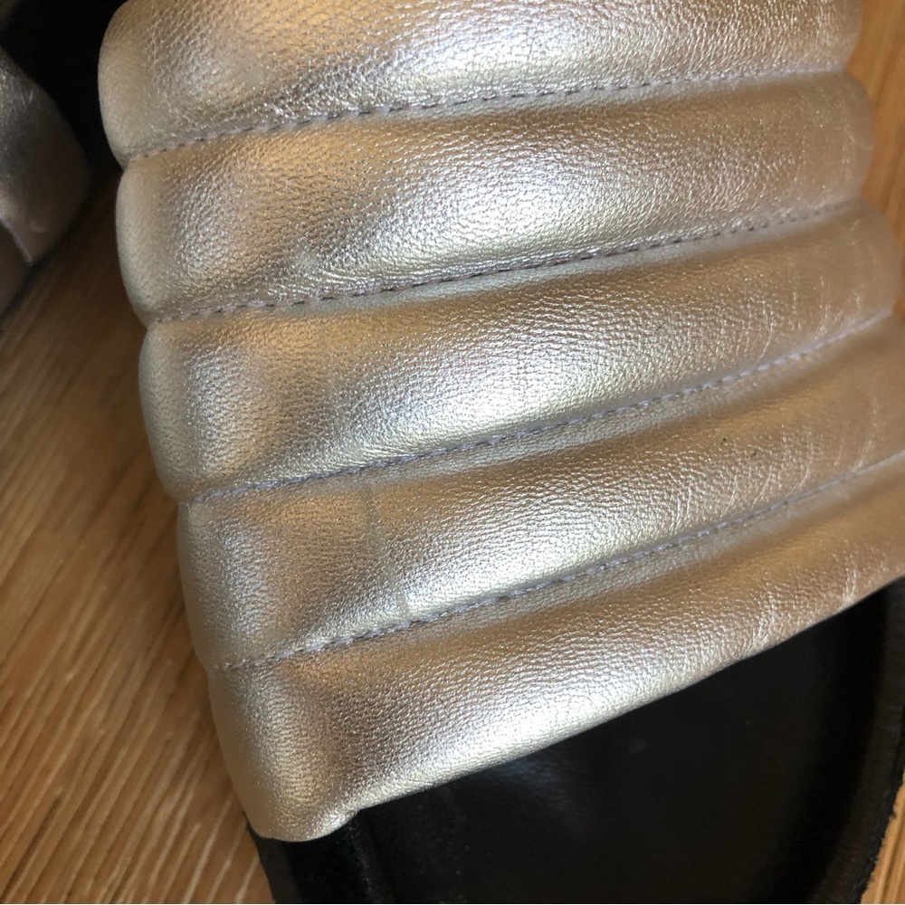 Isabel Marant Helea Silver slides sandals size 6.5-7 - Picture 11 of 11